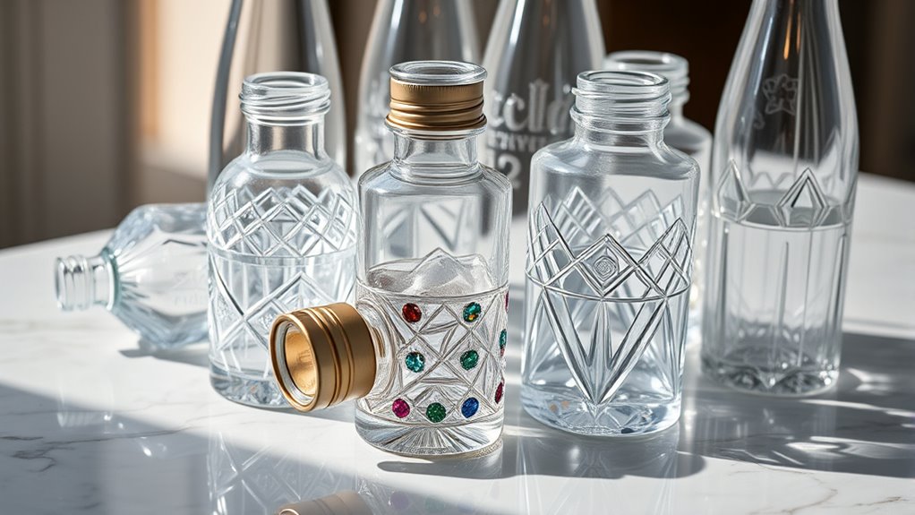 crystal crystal water bottle selection