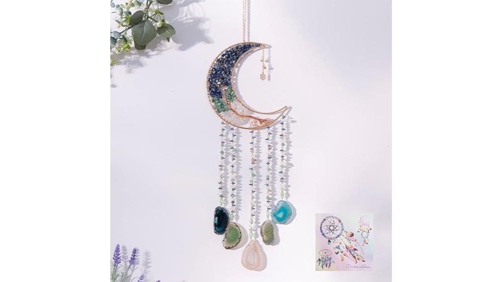 crystal gemstone dream catchers