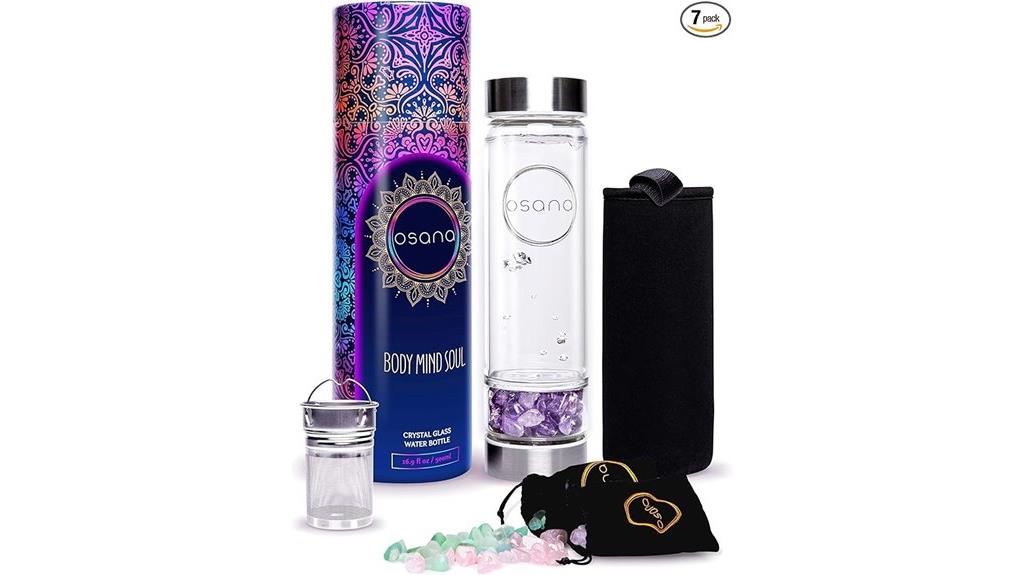 crystal infused hydration bottle