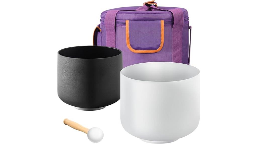 crystal singing bowls set