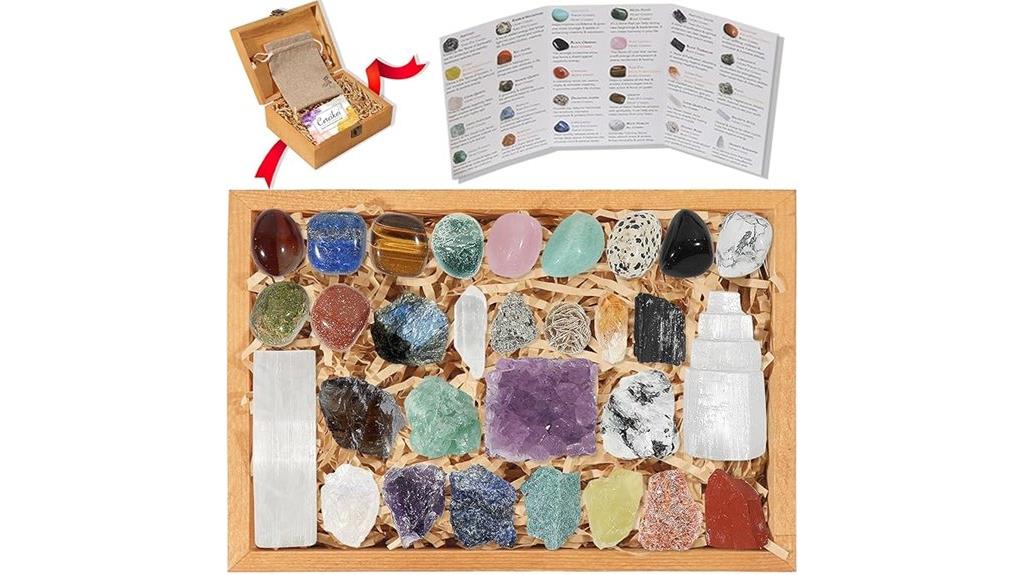 crystal stone set box