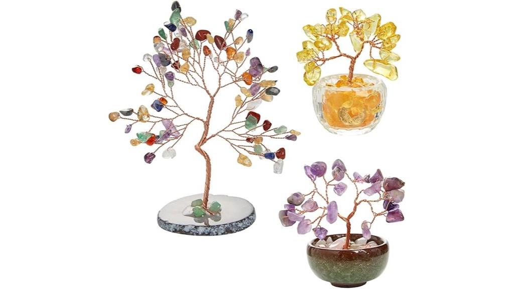crystal tree chakra decor