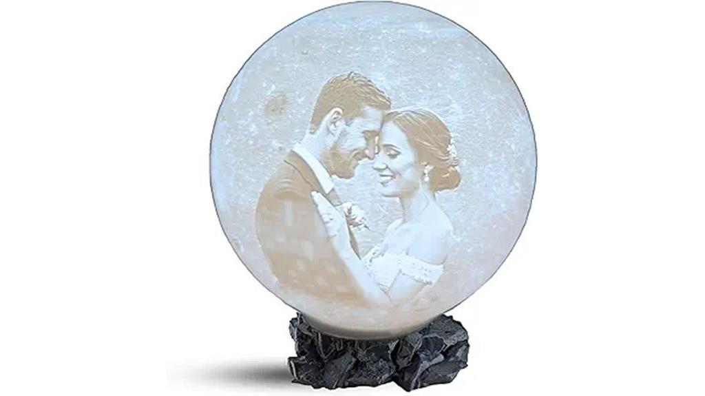 custom photo moon lamp