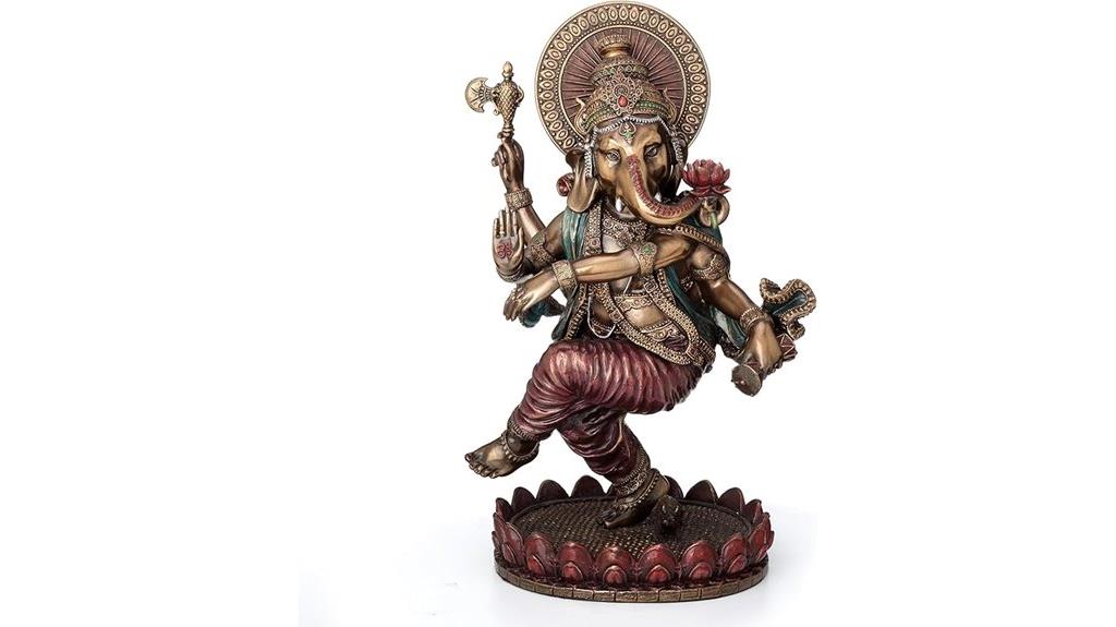 dancing ganesha resin sculpture
