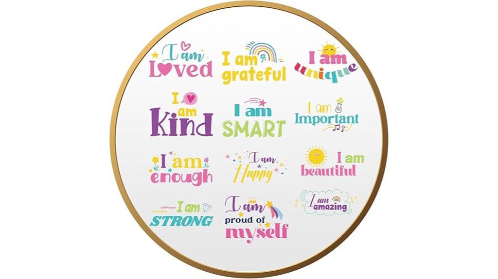 decorative inspirational mirror decals