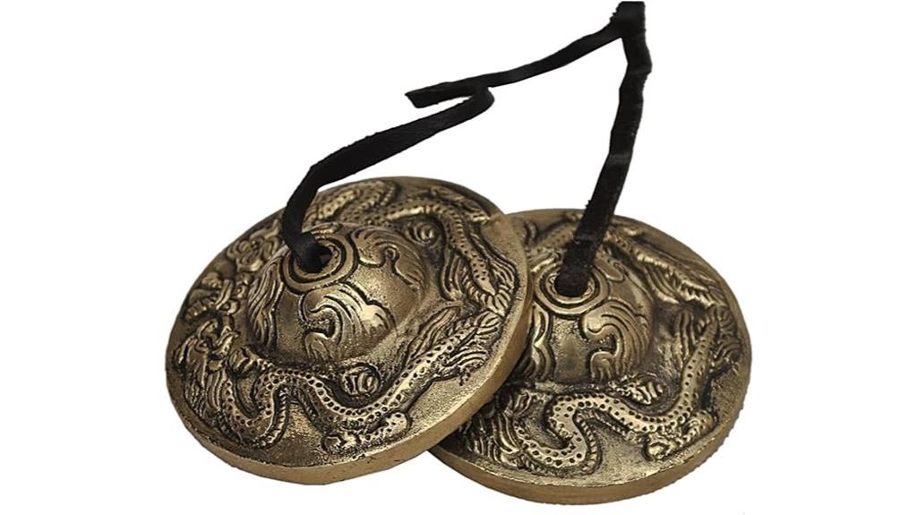 dragon embossed tibetan cymbals