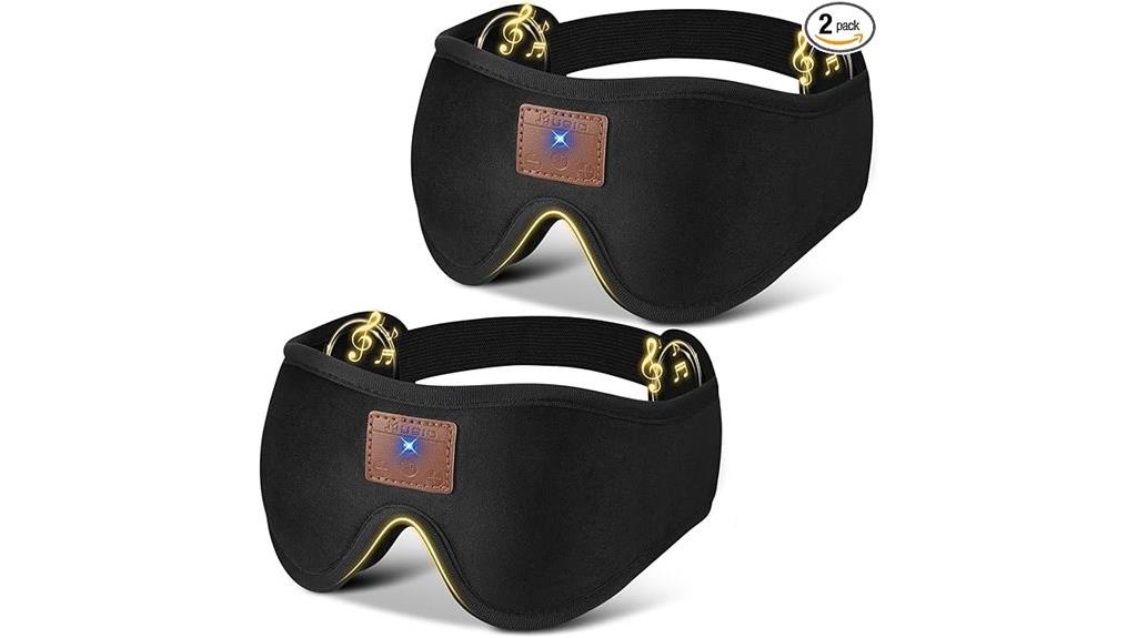 dual sleep masks with bluetooth