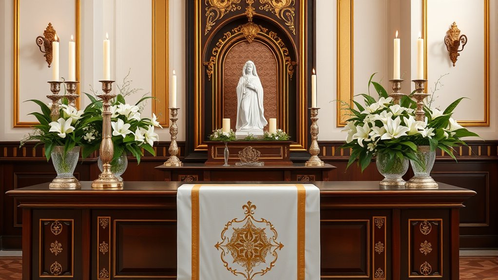 elegant functional altar tables