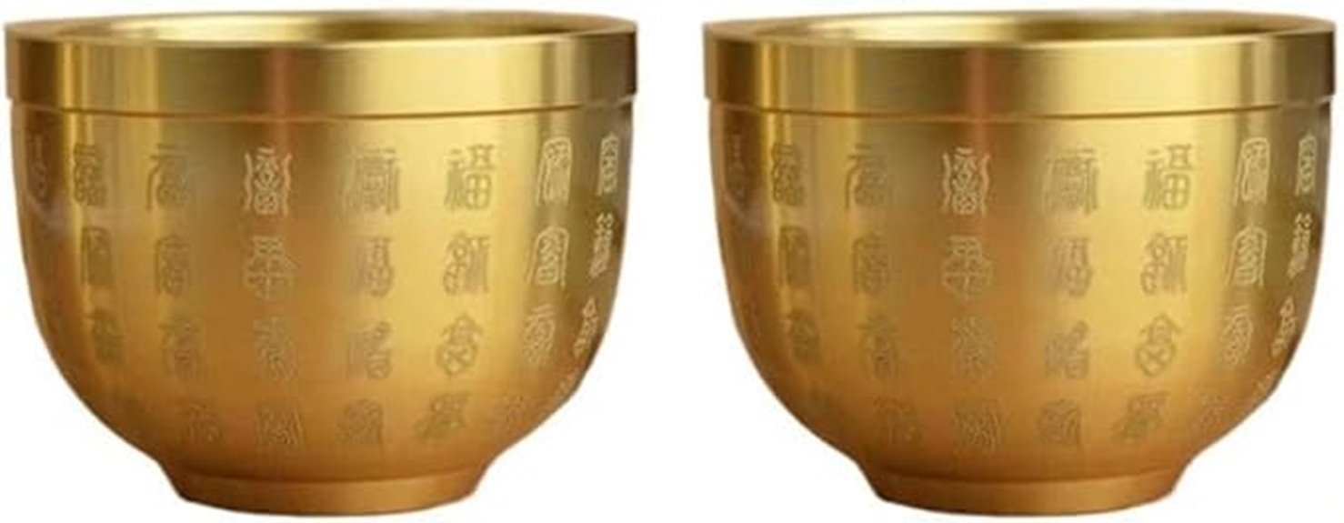 feng shui brass fortune bowls