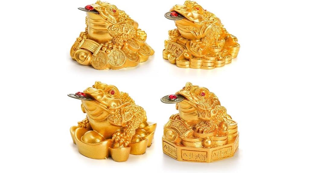 feng shui money frog set