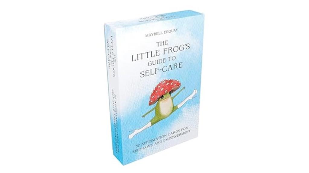 frog themed self care card deck