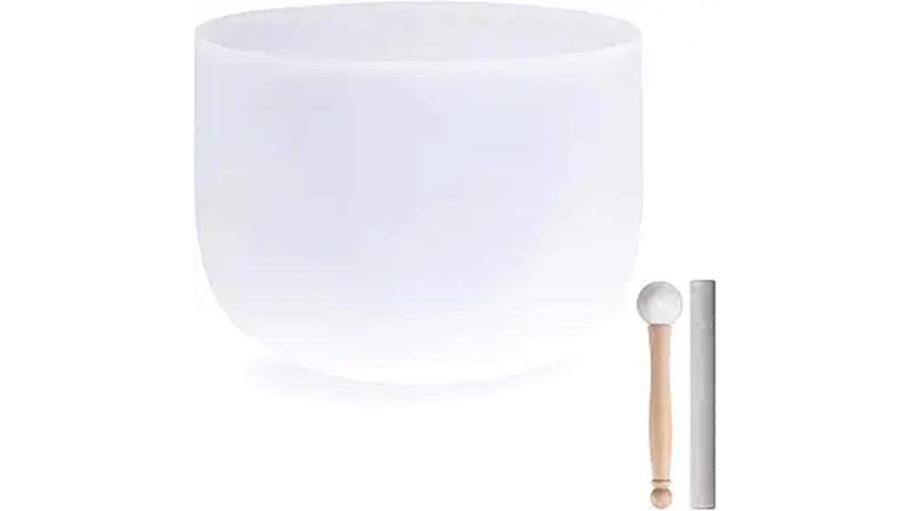 frosted quartz sound bowl