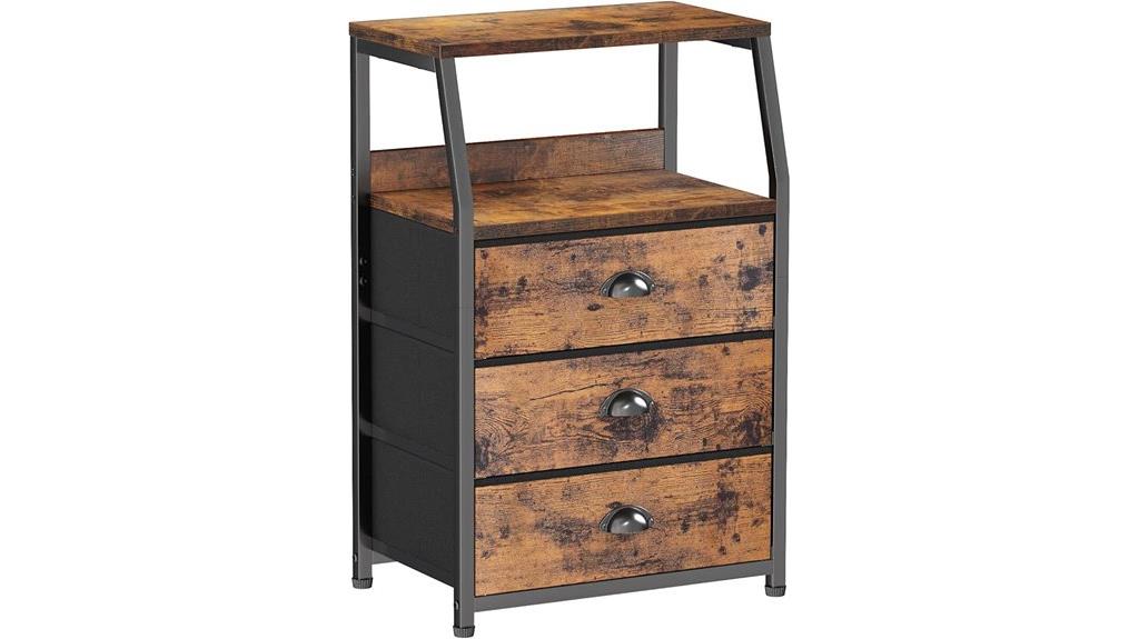 furnulem nightstand with storage
