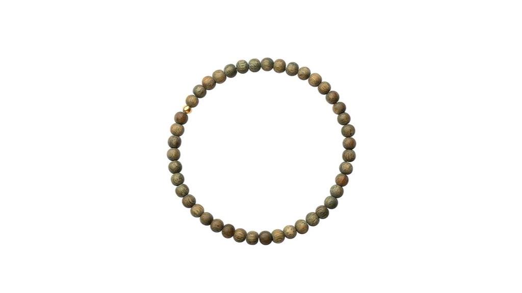 green sandalwood meditation bracelet