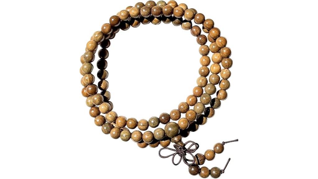 green sandalwood prayer beads