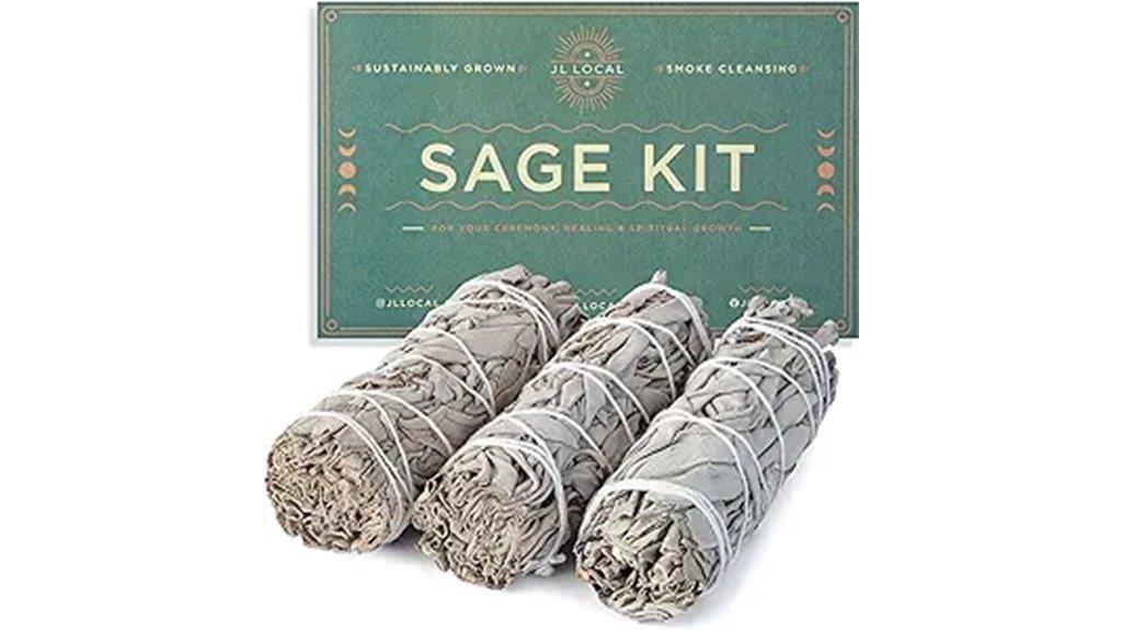 handcrafted 4 inch white sage
