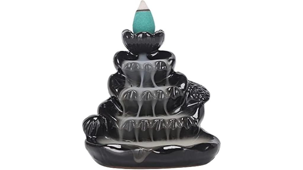 handcrafted backflow incense holder