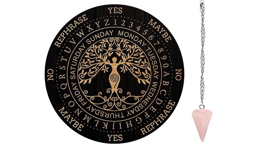 handmade crystal pendulum necklace