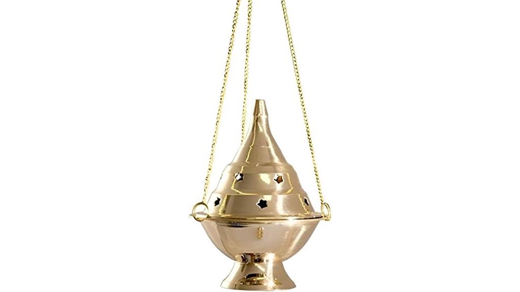 hanging incense burner height