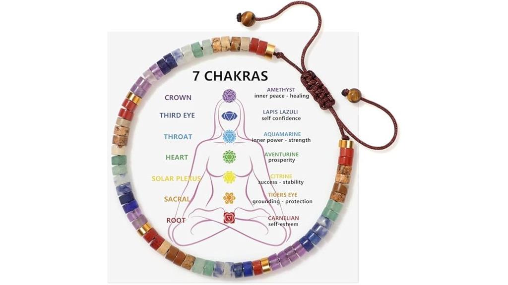 healing crystal chakra jewelry