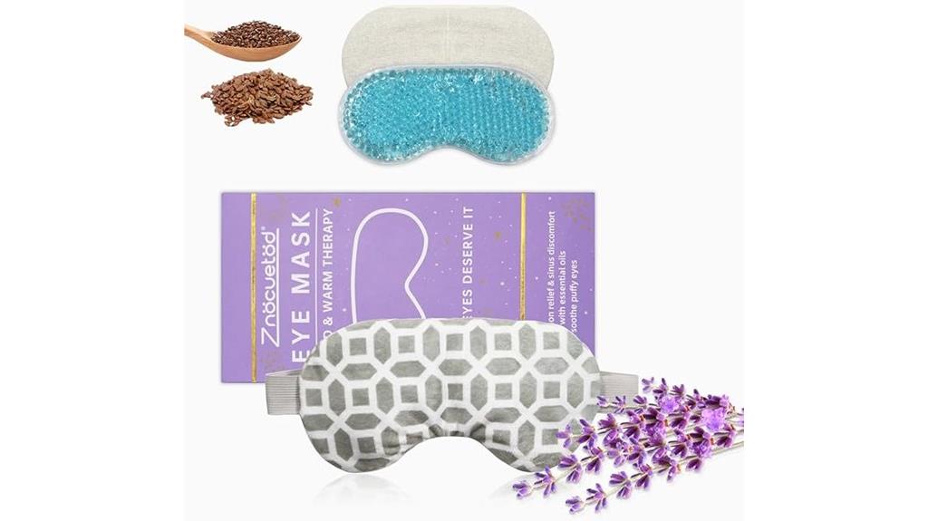 heated and cooled lavender mask