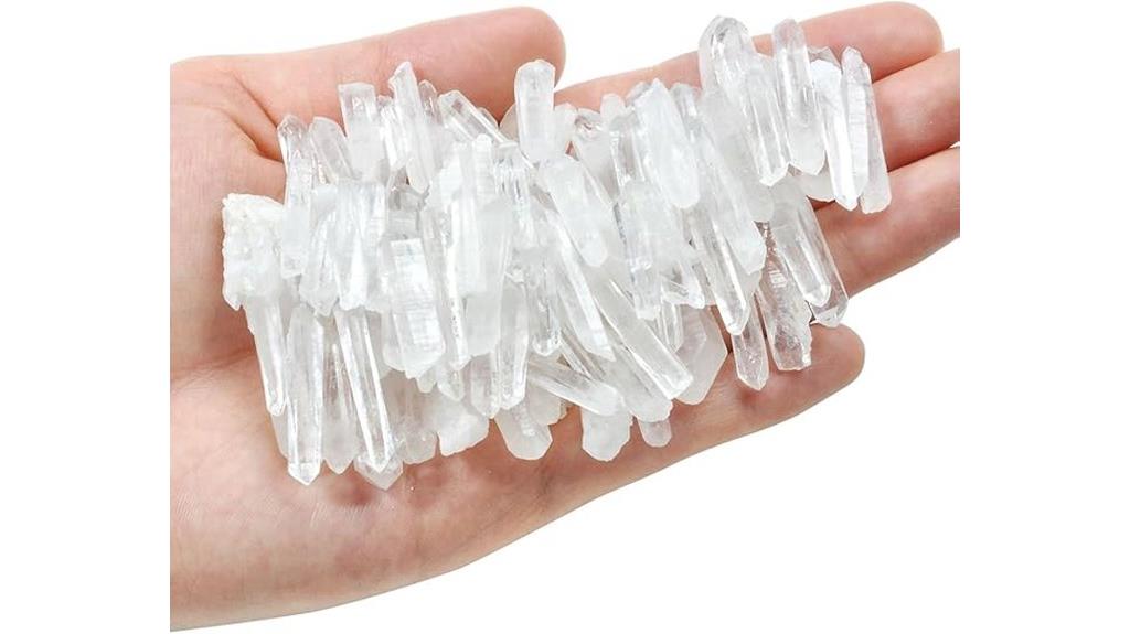 irregular clear quartz bulk