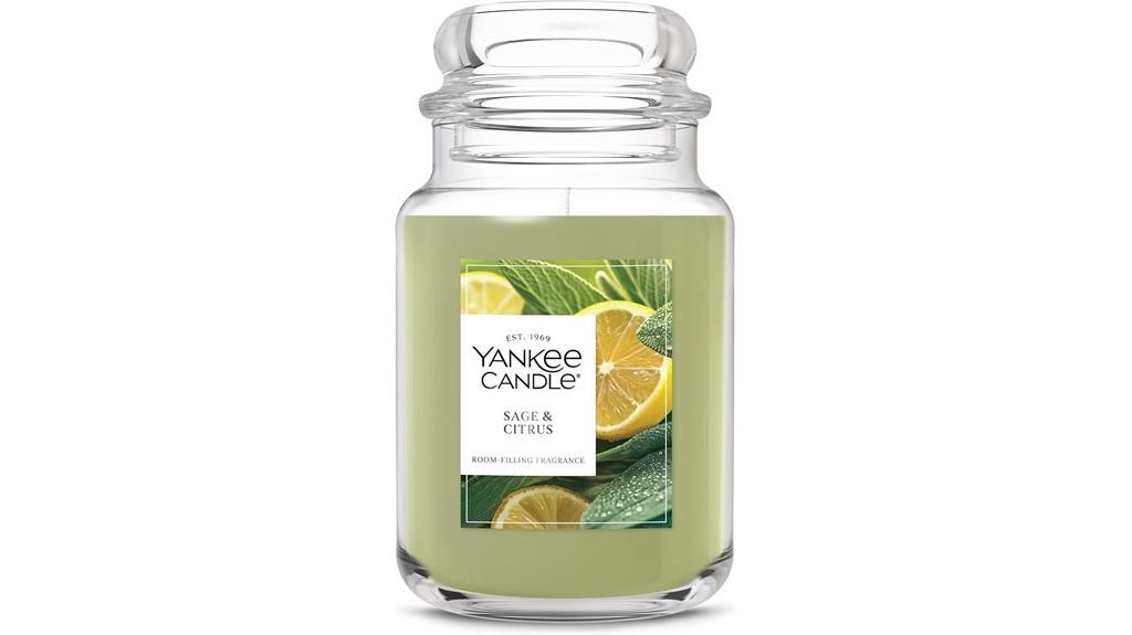 large 22oz sage citrus candle