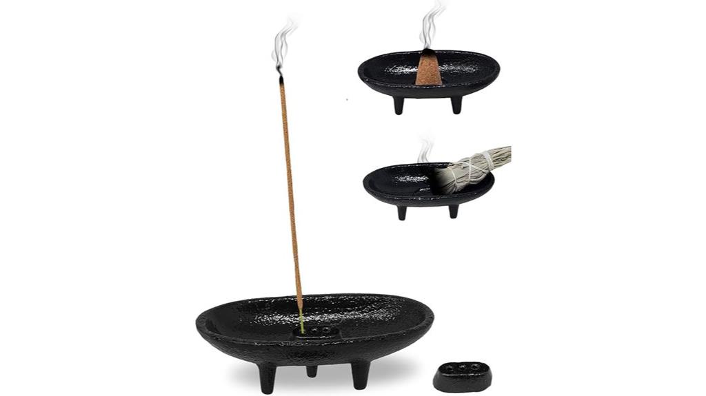 large cast iron incense burner