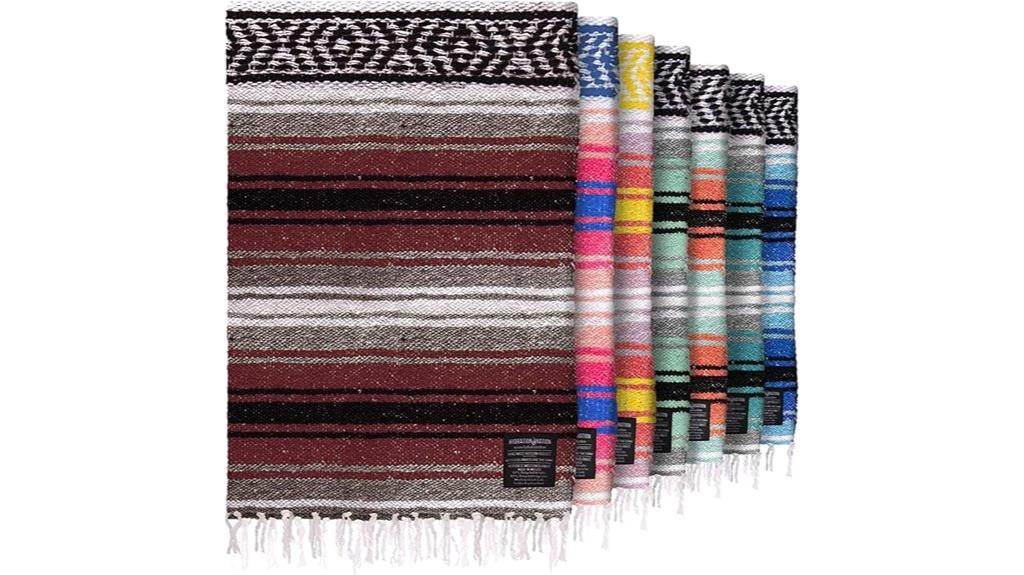 large handwoven mexican blanket