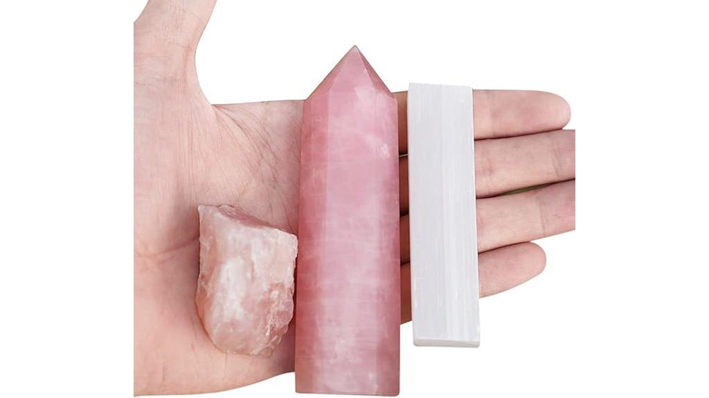 large raw rose quartz