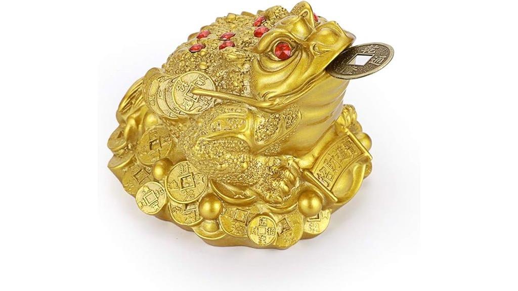 large wealth frog statue