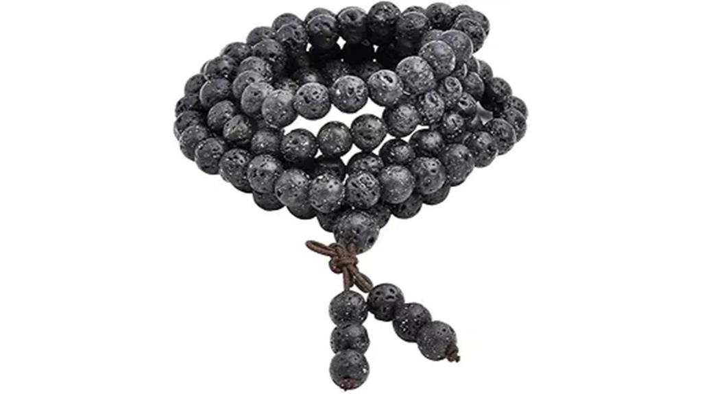 lava rock prayer beads