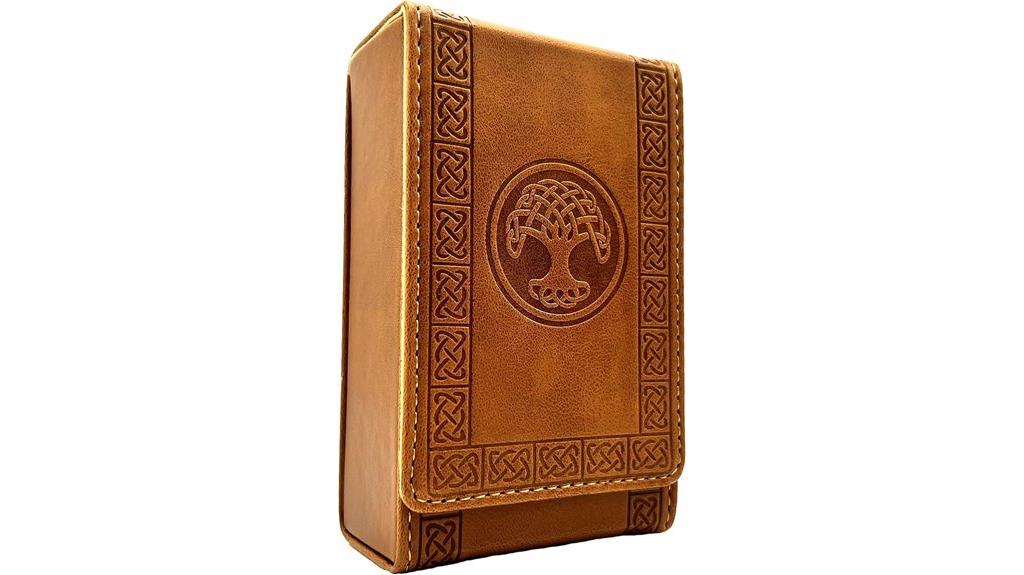 leather tarot card case
