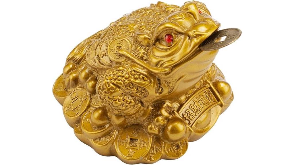 lucky money frog decor