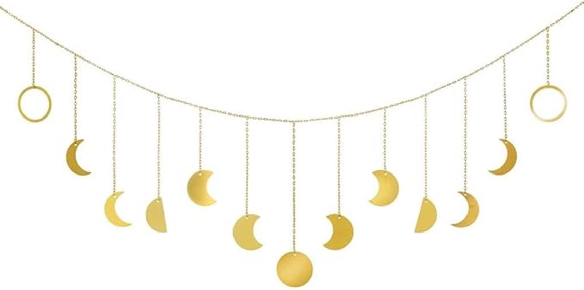 moon phase wreath decor