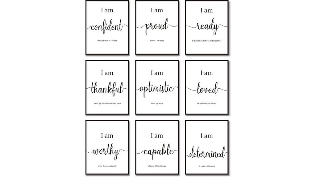motivational wall art set