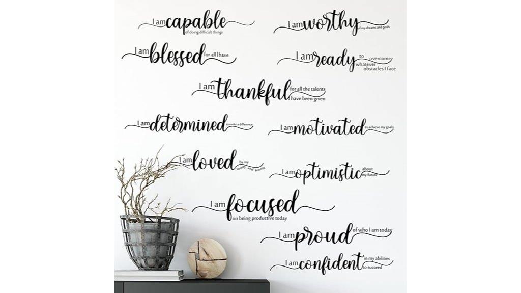 motivational wall sticker sheets