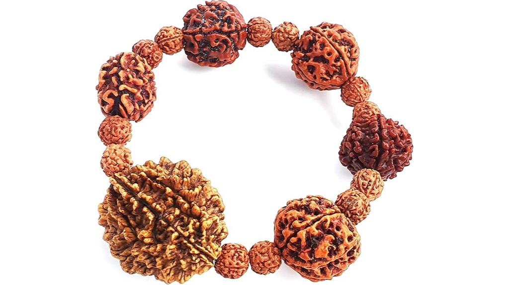 multi mukhi rudraksha wristband