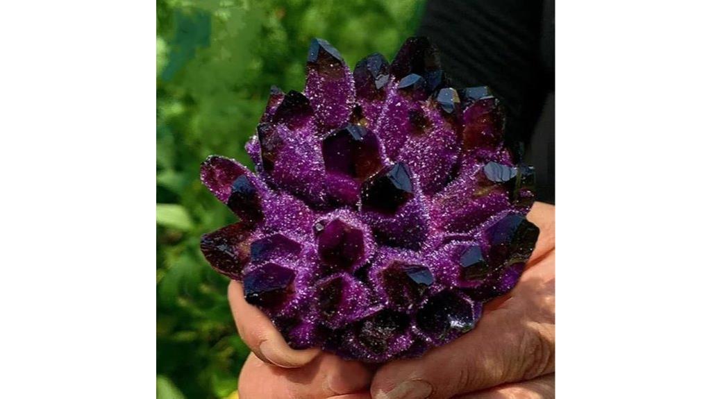 natural amethyst crystal cluster