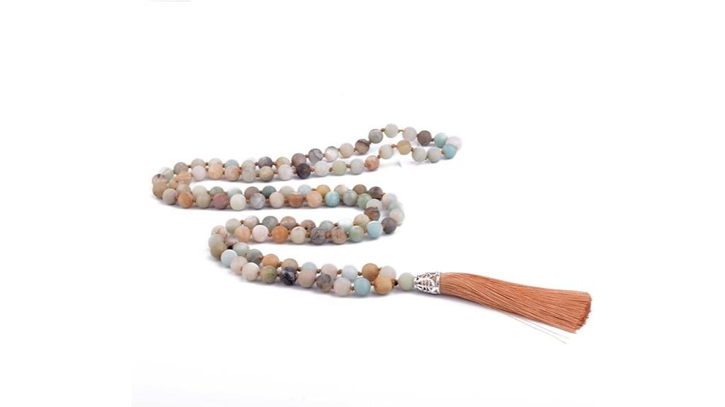 natural stone beaded necklace