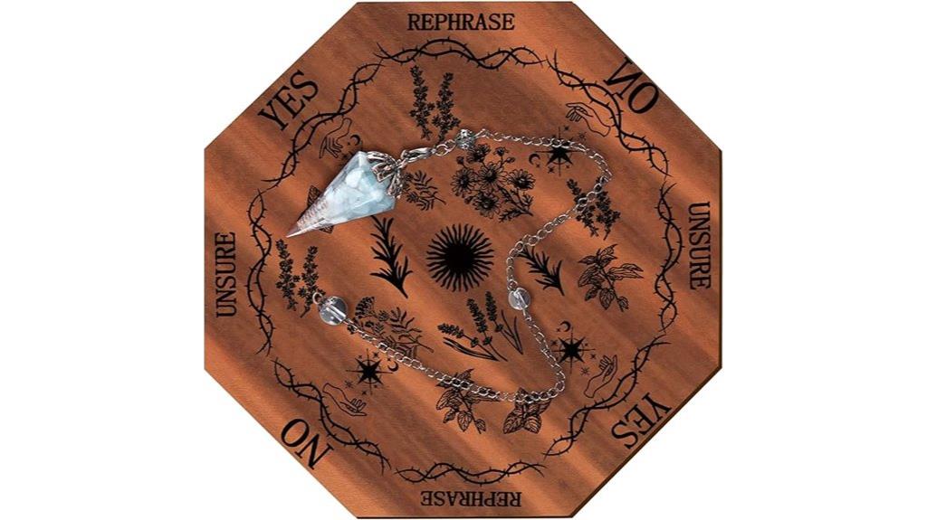 pendulum dowsing crystal set