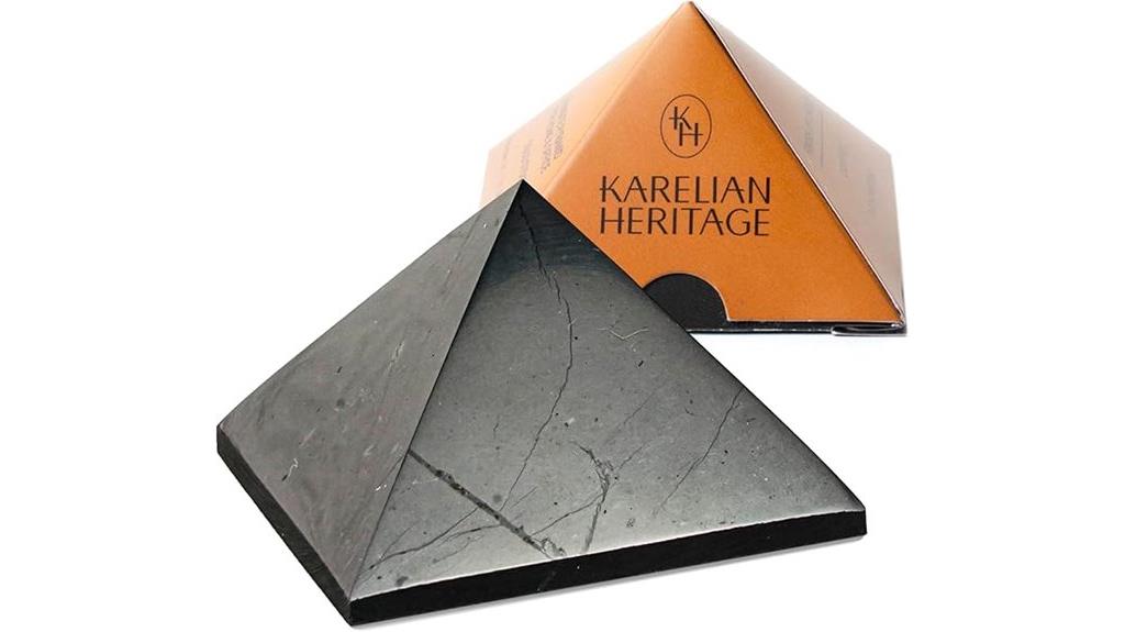 polished 5cm shungite pyramid