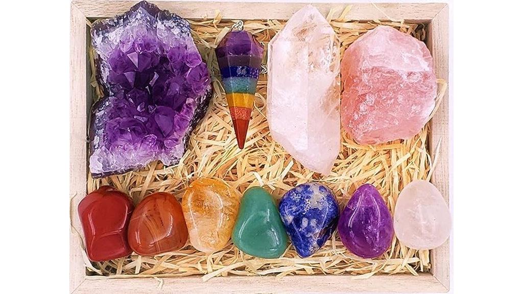 premium crystal healing set