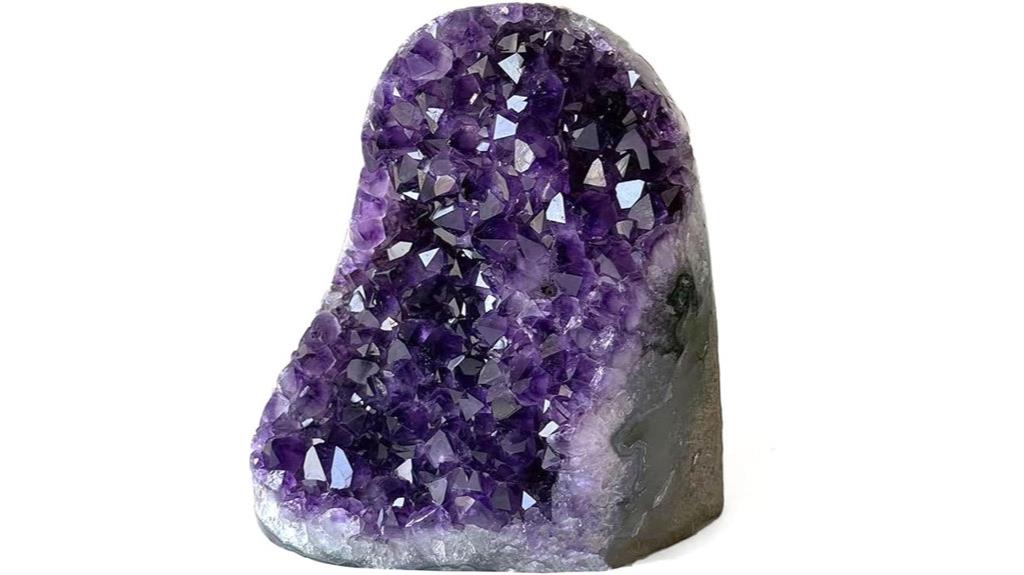 purple amethyst geode cluster