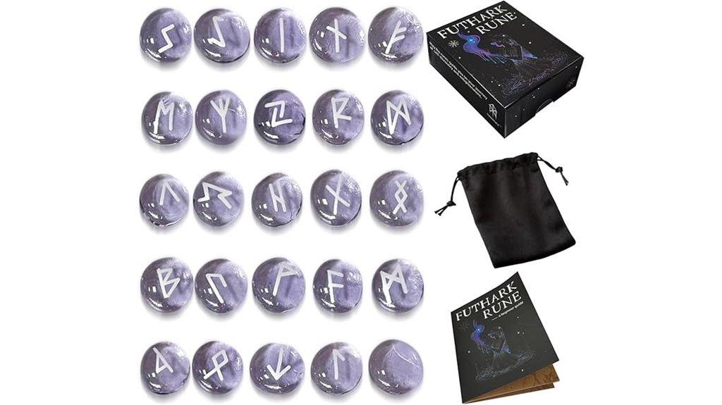 purple rune stone set