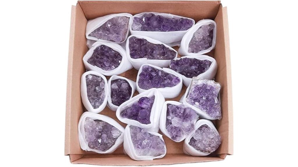 raw amethyst crystal geode