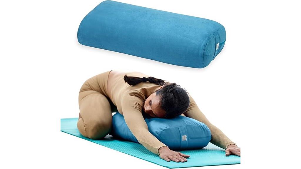 rectangular yoga meditation bolster