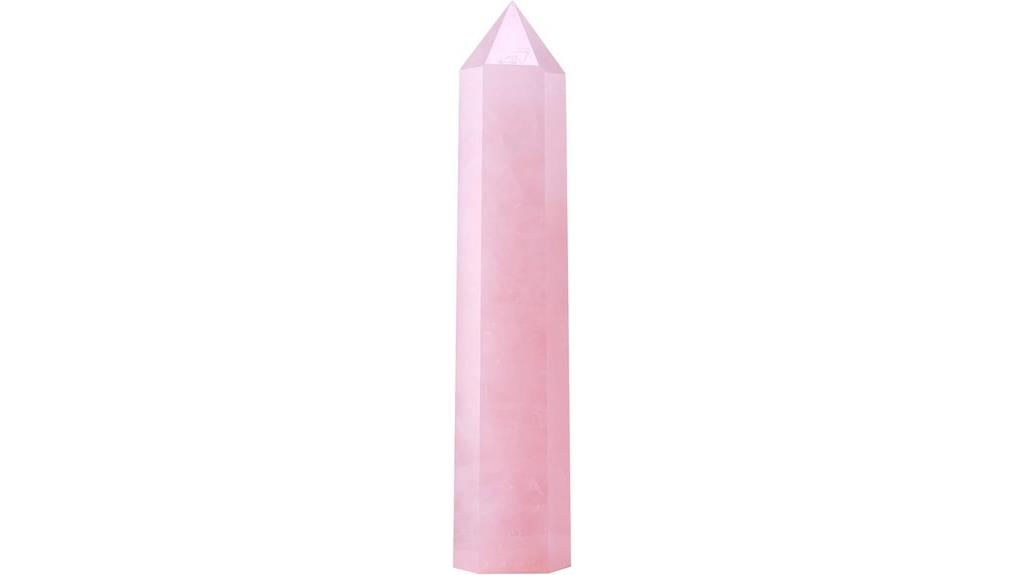 rose quartz healing tower
