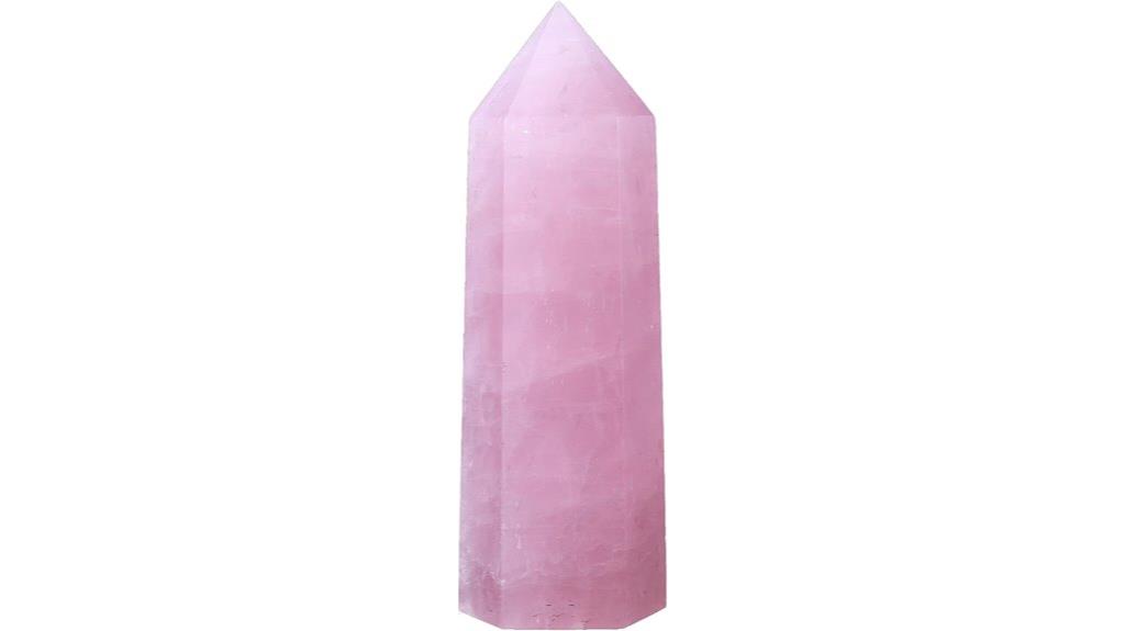 rose quartz meditation wand
