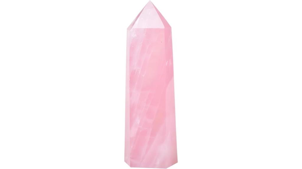 rose quartz obelisk gift
